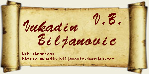 Vukadin Biljanović vizit kartica